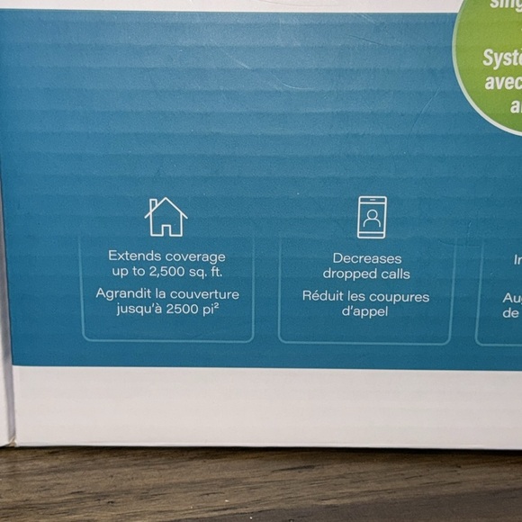 NWT SURECALL FLARE OMNI ANTENNA CELLULAR SIGNAL AND DATA BOOSTER 2500 SQ FT - Picture 2 of 16